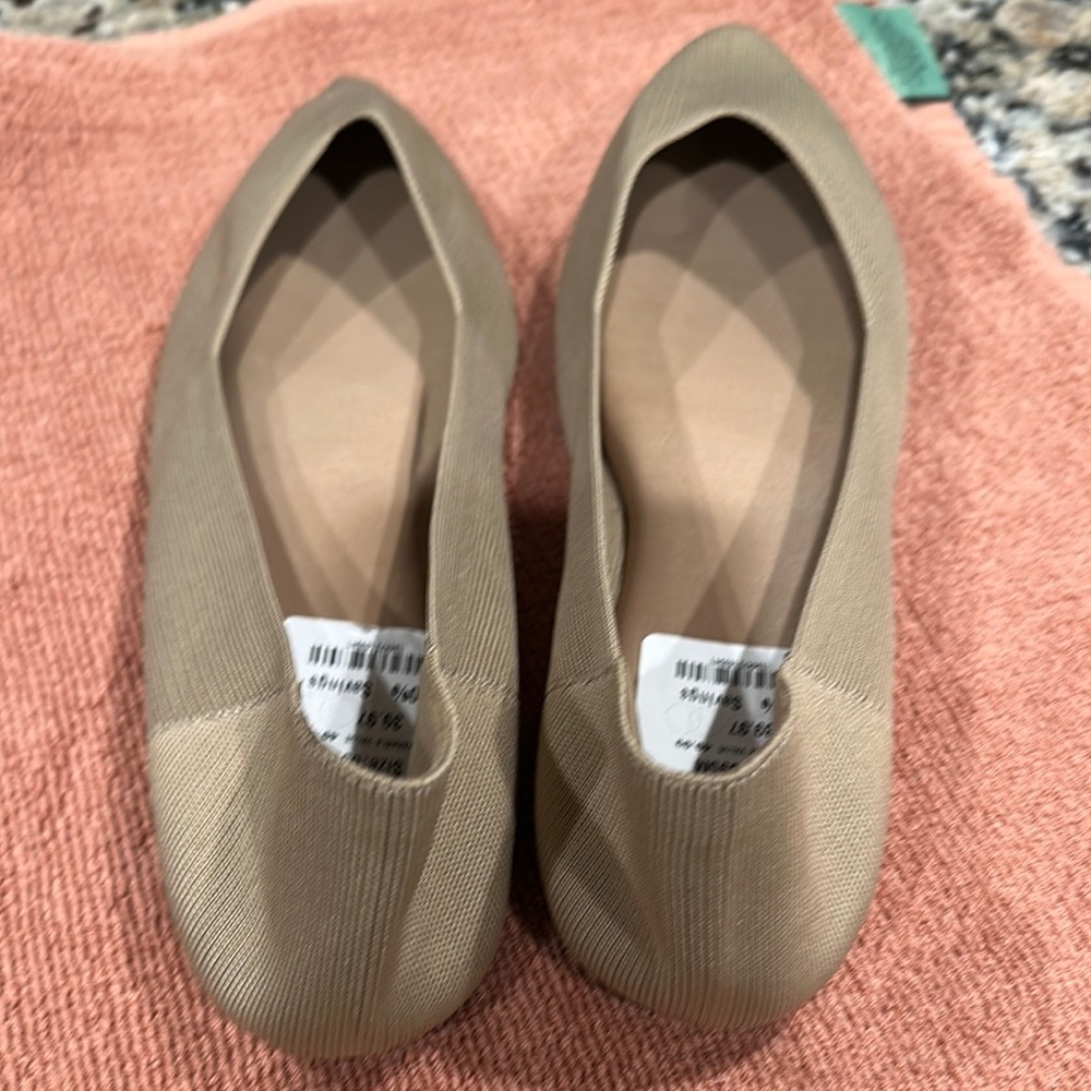 MIA Women's Tan Flats - Picture 2 of 4